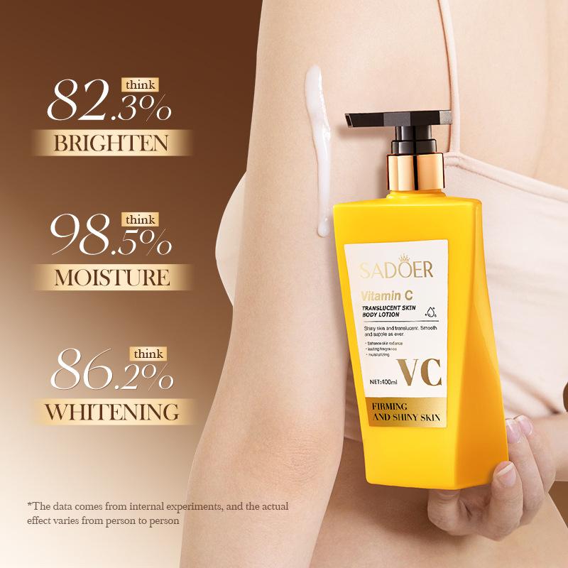 Vitamin C Brightening Body Lotion SADOER Moisturizing Body Lotion