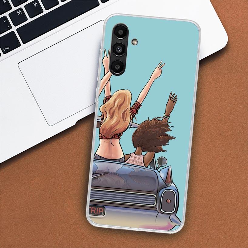 Girls Bff Best Friends Forever Phone Case For Samsung Galaxy A02S A12 A22 A32 A42 A52 A72 A51 A50S A71 A41 A31 A21S A70S A40 A30