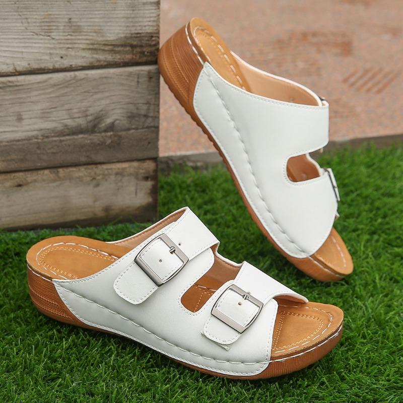 fashion Women's Fashion Beach Sandals 2024 Summer Casual Walking New Style Holiday Beach Slippers Dress Comfortable Slingback Flip Flops