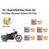 For Royal Enfield "Goan Classic 350 Oil Filter Element Kit Combo Pack Of 5 Pcs"