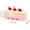 Cartoon Cherry Cake Plush Pen Bag Large Capacity Portable Multifunctional Stationery Pencil Case Makeup Storage Bag for Students Gift