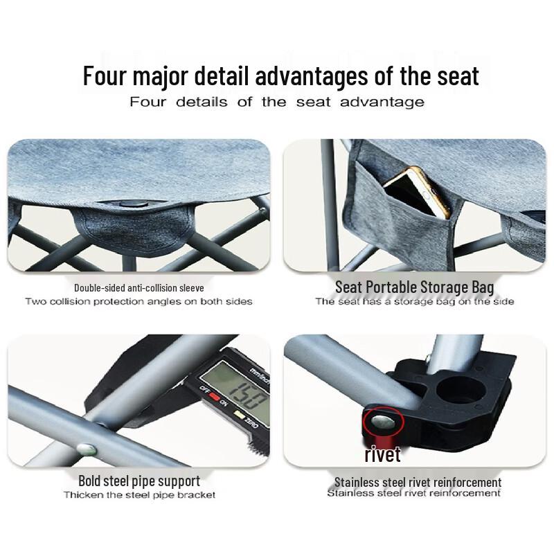 Upgraded Portable Aluminum Alloy Picnic Table & Chair Set