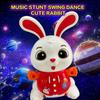 Colorful Sound Bunny Electric Toy 360° Rotation Kids Electric Bunny Toy  Birthday Gift