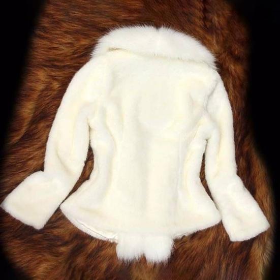 Women's Fuzzy Winter Coat Faux Fur Trim Warm Jacket Open
