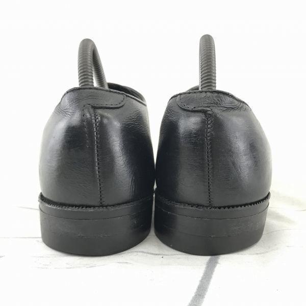 70s Vintage/ANSI Z41.1-1972/75/JAMA RICO/Leather Steel Toe U-Tip/9.5B/26.5/Black/Dress Shoes/V-Front(USED)