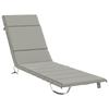 Sun Lounger Cushion GEMERT 100percent Polyester Gray 200 X 50 X 3 Cm