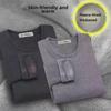 Men's Velvet-Thickened Thermal Long-Sleeve Slim-Fit T-Shirt in Solid Colors
