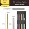 COOKER KING Titanium Crystal Colored Chopsticks - 5 Pairs