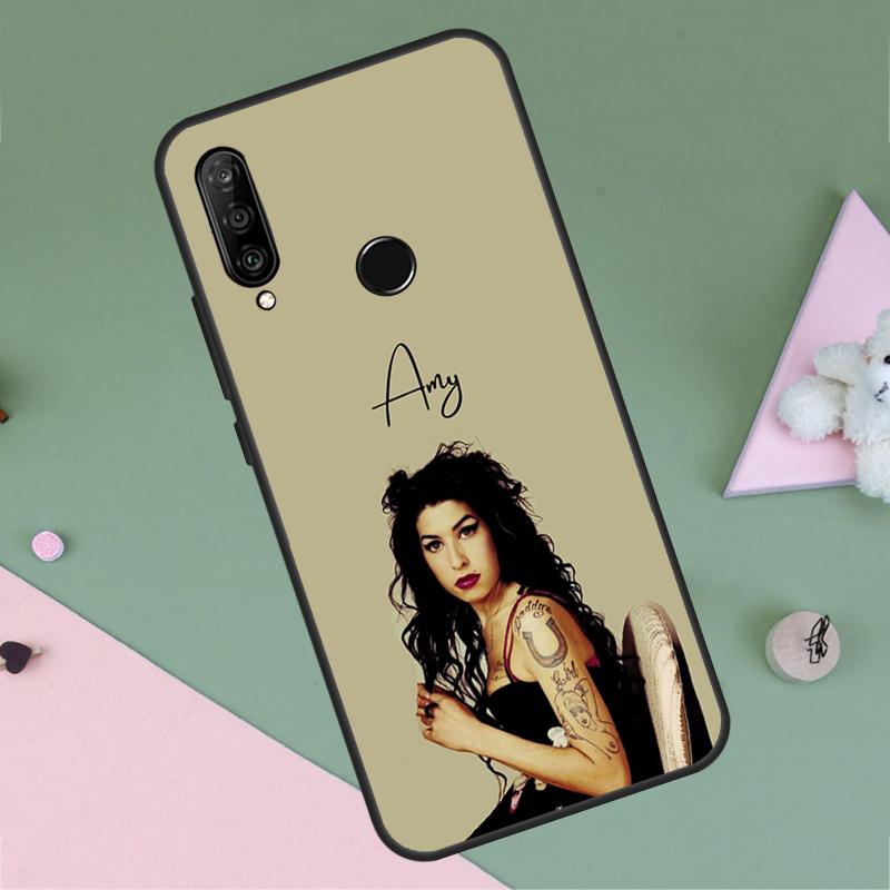 Amy Winehouse For Huawei P30 P40 Lite P60 Pro Nova 7i 8i 11i 12i 12s 10 9 SE Y90 Y60 Y70 Y72 Y61 Y91 Case