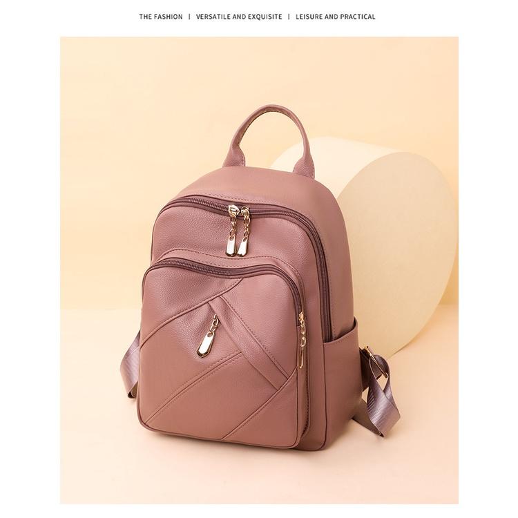 

IELGY Простой рюкзак большой вместимости розовый