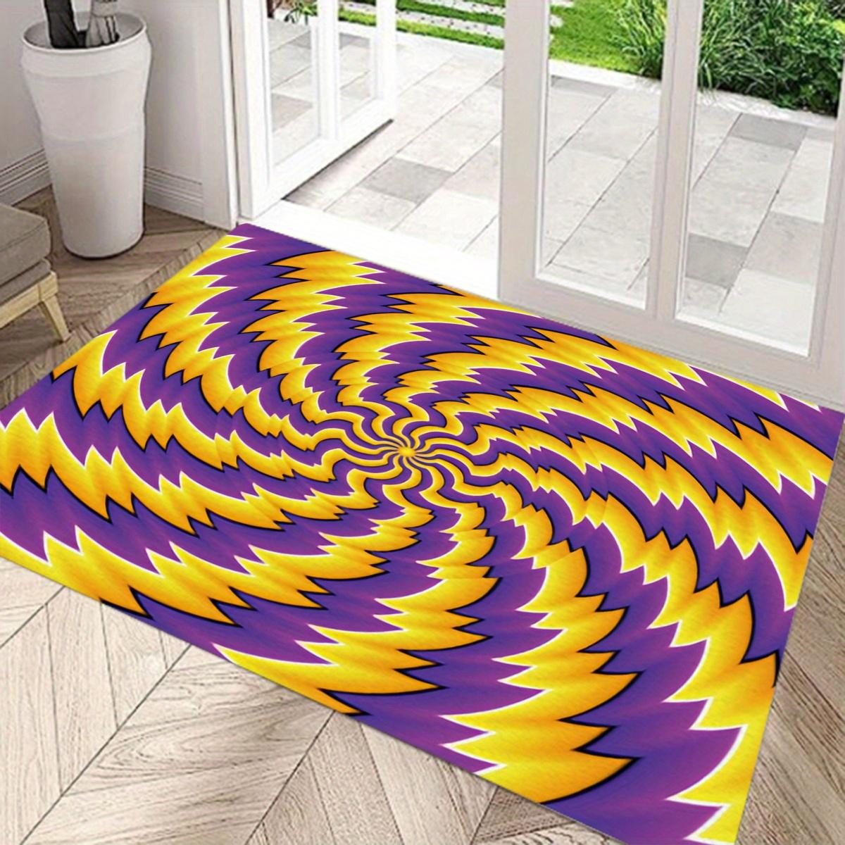 

1PC 3d illusion pattern door mat, bedroom, living room dustproof carpet big size floor mat for home decoration 50x80cm