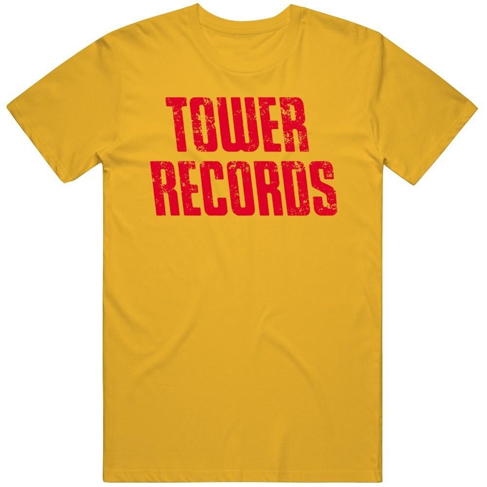 Tower Records Distressed T Shirt Unisex T-Shirt XXXXL