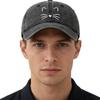 Unisex Fashionable and Versatile Printed Cute Cat Whiskers Baseball Cap Outdoor Lightweight Trucker Baseball Cap