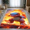 Charizard Charmander Pokemon Living Room Non-Slip Area Rug Soft Carpet for Bedroom Kids Playroom Sofa,Home Decor Doormat Gift