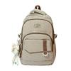 Schoolbag Plaid Contrast Color Casual Commuter Student School Bag Middle School High School Large Capacity Backpack Versatile Textured Backpack