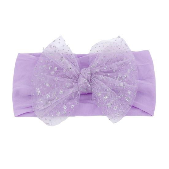 Dětská čelenka do vlasů, atraktivní, pohodlná na nošení, měkká na dotek, letní batolata, dívčí mašle s flitry a síťovanou přízí, dárek k narozeninám