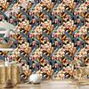 Tropical Leaves with Flowers Wallpaper for Living Room and Bedroom 50x1000