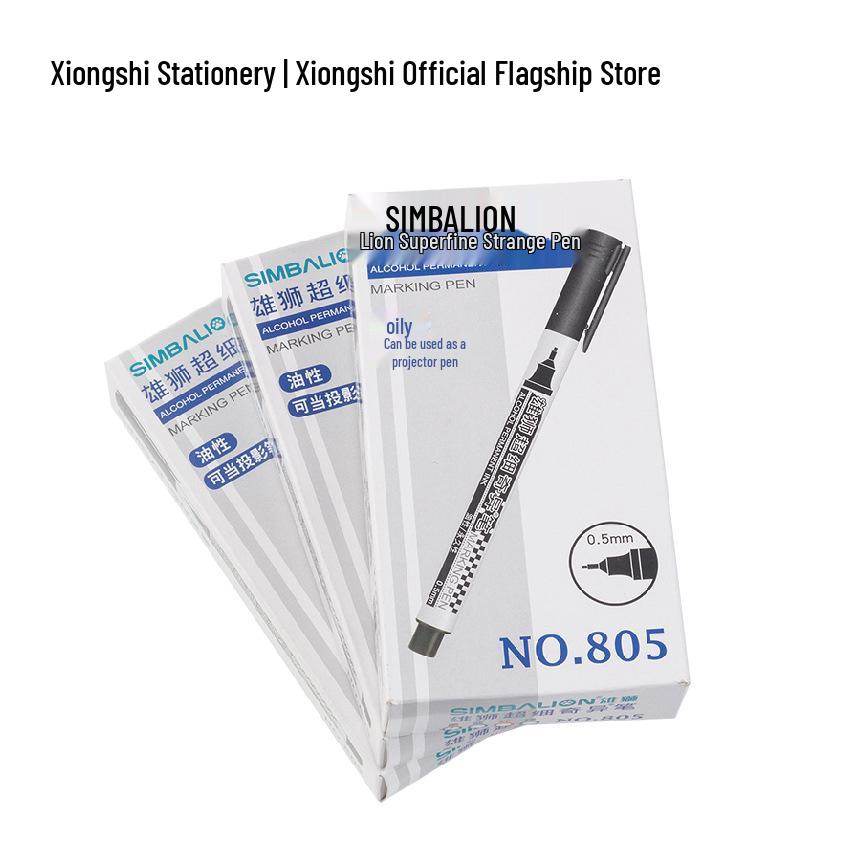 Eco-Friendly Taiwan Xiongshi 805 Fine Liner Pen, 0.5mm Oil-Based for Art and Notes