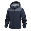 Men's Solid Color Outdoor Mountaineering Waterproof Windproof Fleece Jacket Outdoor Jacket