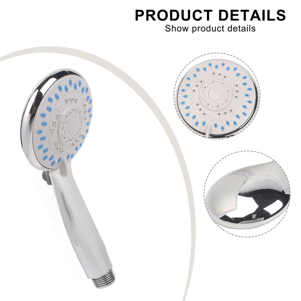 Accessories Bathing Duranle Shower Head Handset Round Large Mode Multiple Shower Water 0°- 90° 20cm Handset Heads