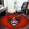 1pc Halloween Spooky Office Round Area Rug, Under Office Chairs Bedroom Living Room Home Decor, Room Deco, Available in Various Sizes