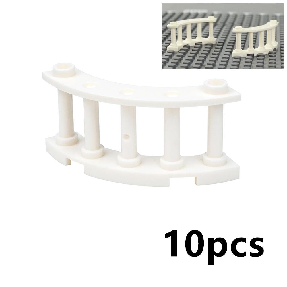 MOC Stadtzaun Baustein Teile Haus Geländer Treppenabsperrung Leiter Garten Militär Montageziegel Kompatibel 60603 3185
