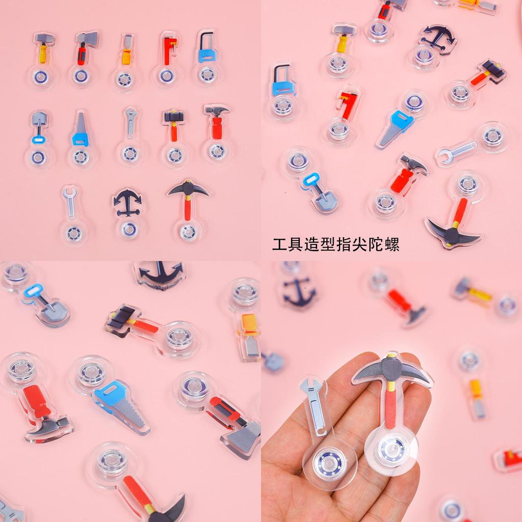 Traditional Toy Plastic Finger Spinner With Screwdriver And Wrench Tool For Kids And Collectors