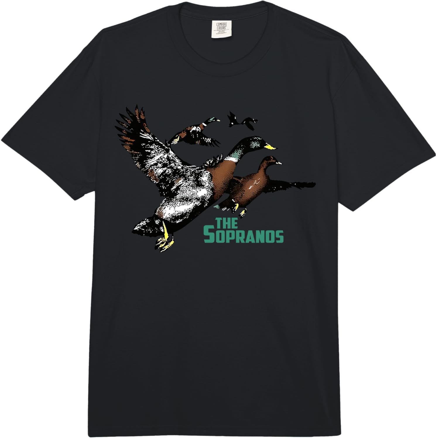 

Ducks The Sopranos Do You Feel Depressed The Duck Left I Comfort Colors Adult Heavyweight T-Shirt S разноцветный