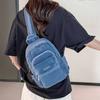 Denim Small Backpack Women's Backpack Multi-functional Chest Bag
