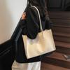 Solid Color Fashionable New Mother and Child Bag Pu Large Capacity Shoulder Casual Armpit Bag Tote Bag