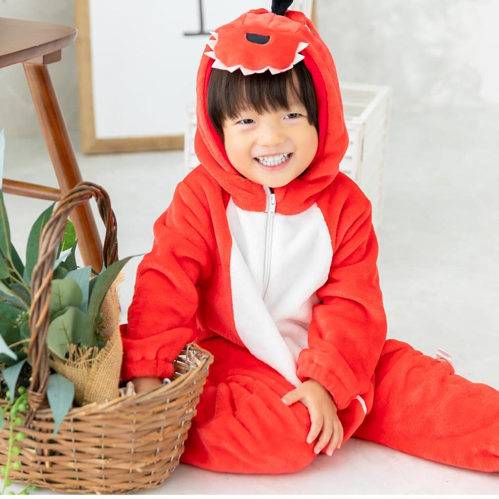Halloween Costume Baby Dinosaur Kigurumi Pajamas Kids Monster Romper Coveralls Children Baby Costume Kids Costume Cosplay Cute E0391 [monoii]