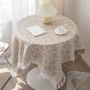 Tablecloth Tassel Design Heat Resistant Breathable Washable Non Pilling Non-slip Table Cover for Dining Room