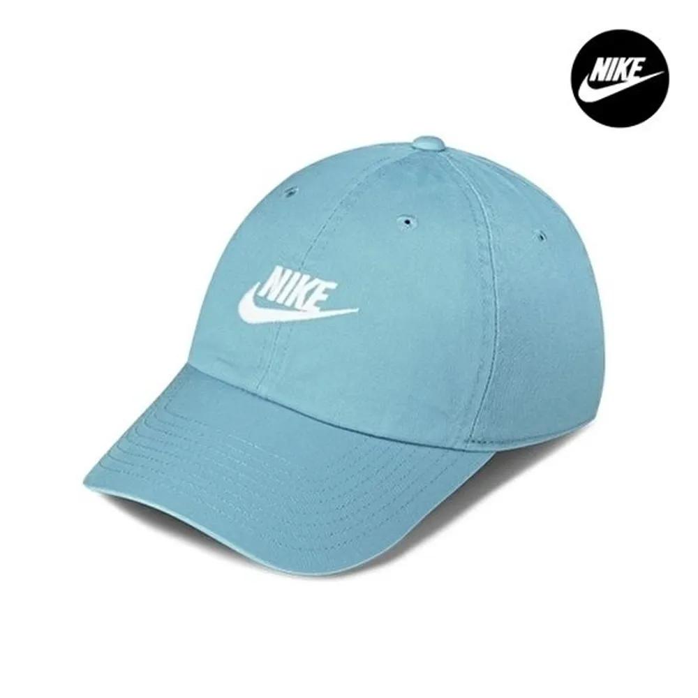 Кепка-бейсболка Nike Club Unstructured Futura Wash Джинсовая Бирюзовая FB5368-464 FB5368-464:L/XL