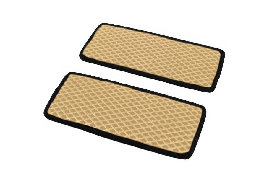 Polyurethane Door Sill Mats (2 Pcs, EVA, Beige) for Opel Movano 2021-