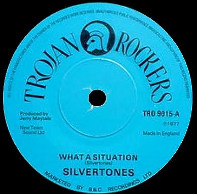 

7inch Record SILVERTONES What A Situation TRO9015 Trojan Rockers 1977 UK Reggae Ska Dub Used