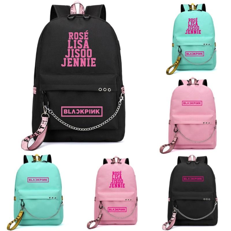 Stylish And Durable Blackpink-inspired Backpack For Students