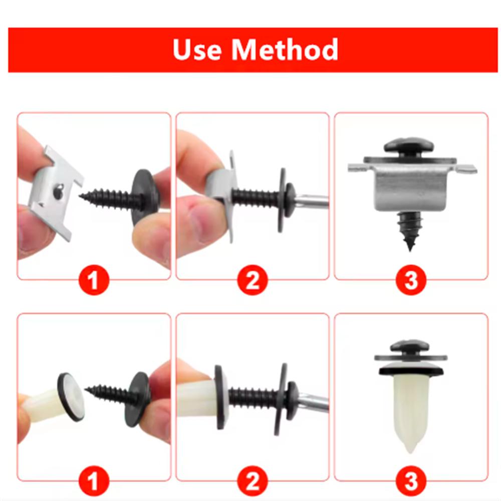 32Pcs For Citroen Peugeot Fiat Under Engine Cover Clip+Nut+Screw Kit 1355845080