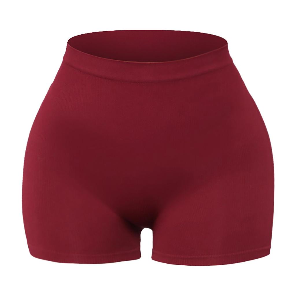 Womens Elastic High Waist Leggings Tight Sports Shorts Yoga Short Pants