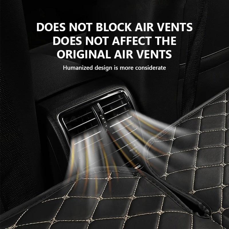 Car Travel Bed for Rear Seat Foldable Sleeping Pad for Car Traveling Wear-Resistant PU Travel Mattress for Suv Sedan