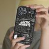 Logo A-Arctic M-Monkeys Phone Case For IPhone 16 15 14 13 Pro Max 11 12 Plus Leather Silicone Cover