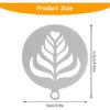 4 Pcs Coffee Stencils Latte Art, Latte Art Stencils Stainless Steel Construction, Coffee Stencil Short Handle Design for Professional Home Cafe and
