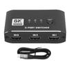 HD Multimedia Interface 2.1 Switcher 3 In 1 Out 8K60HZ 4K120HZ 3 Port Video Switcher for TV Projector Display