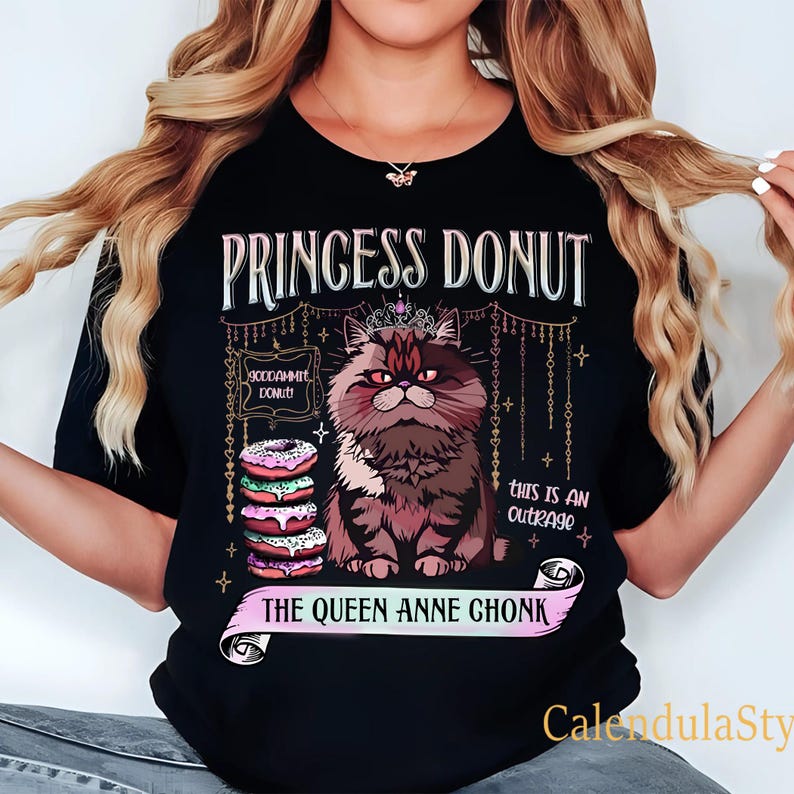 Princess Donut The Queen Anne Chonk Shirt Dungeon Crawler Carl Tshirt Scifi Book Lover Tee Bookish For Book Lovers