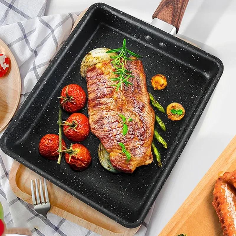 Japanese Style Tamako Yaki Frying Pan, Frying Pan, Non Stick Egg Pan, Rectangular Pan, Egg Pan