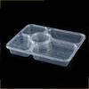Disposable 5-Compartment Food Containers with Lids