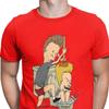 Beavis Butthead Toilet Fun TShirts Aesthetic Men Cartoon Rock Comic Punk Metal Funny Christmas Tees T Shirts Homme