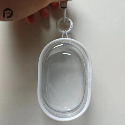 1PC Jewelry Organizer Plastic Transparent Storage Box Pouch Mystery Box with Keychain Cute Doll Bag Organization Dustproof Case