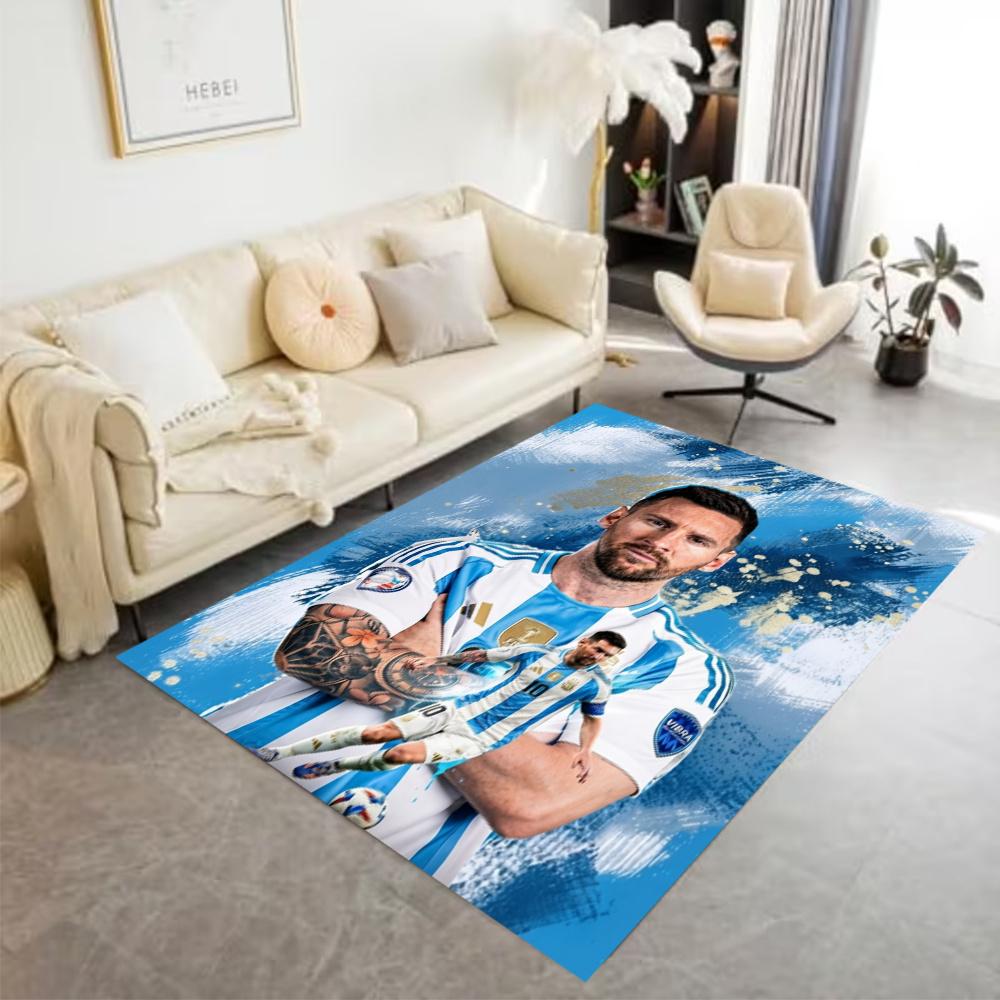 Lionel Messi Fc Barcelona Football Stars Floor Mat Suitable For Hallway Living Rooms Outdoor Playrooms Antislip Carpet Anime Office Decor Wedding Part