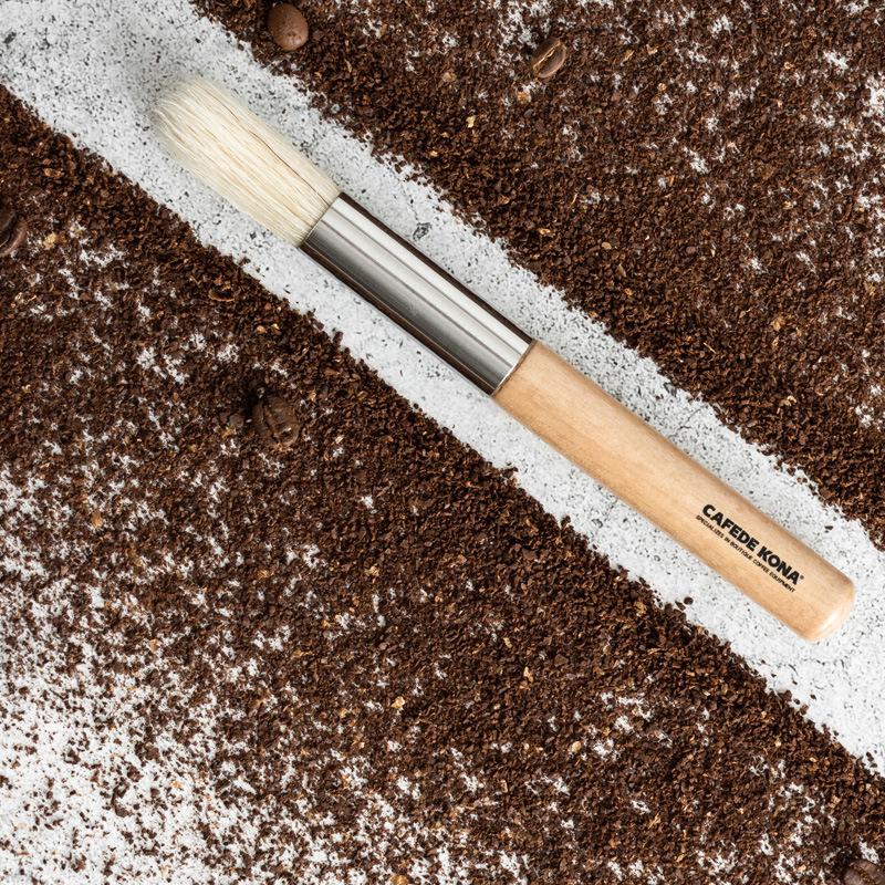 CAFEDE KONA Wooden Handle Cleaning Brush Grinder Cleaning Brush Cafe Bar Household Coffee Brush