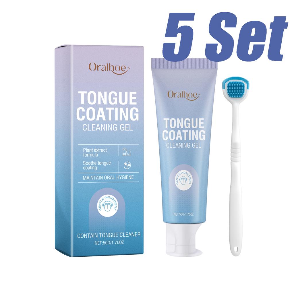 Silikon Zungenschaber Entfernt Zungenbelag Hemmt Mundbakterien Verbessert Mundgeruch Erfrischer Zungenreinigung Zahnbürsten-Set